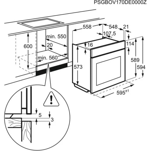 Four encastrable ELECTROLUX EOF7P00Z