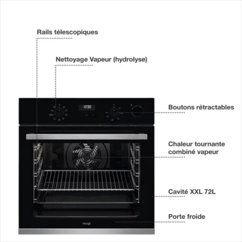 Four encastrable fonction vapeur MIOGO MOS721TR