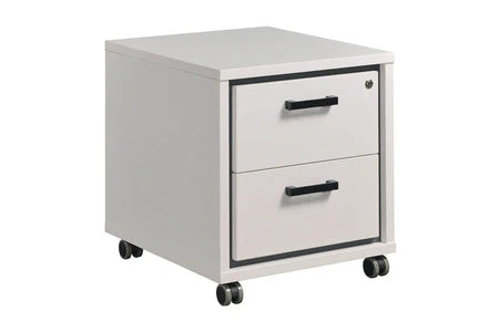 Modia - bureau 150cm + caisson h50cm + 4 meubles de rangements