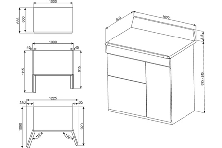 Piano de cuisson SMEG VICTORIA 100CM MIXTE CREME - TR103P