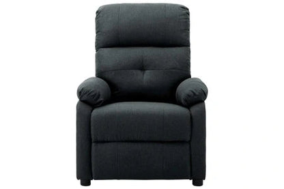 Fauteuil de massage gris foncé tissu