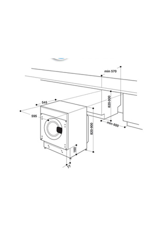 Lave-linge hublot WHIRLPOOL ENCASTRABLE - BIWMWG91484FR