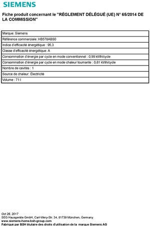 Four SIEMENS HB578ABS0