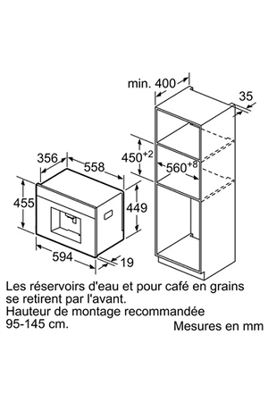 Machine à café encastrable BOSCH CTL636EB6