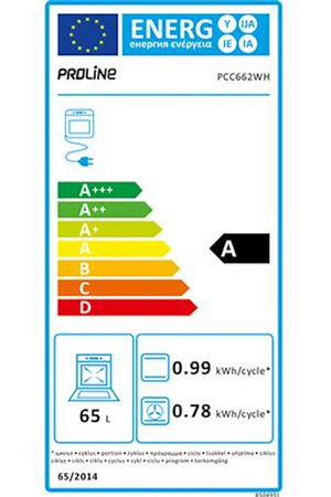 Cuisinière vitrocéramique PROLINE PCC 662 WH