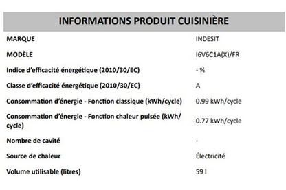 Cuisinière Vitrocéramique Indesit I6v6c1a X Fr Inox