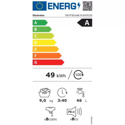 Lave linge hublot ELECTROLUX EW7F3816AB Autodose