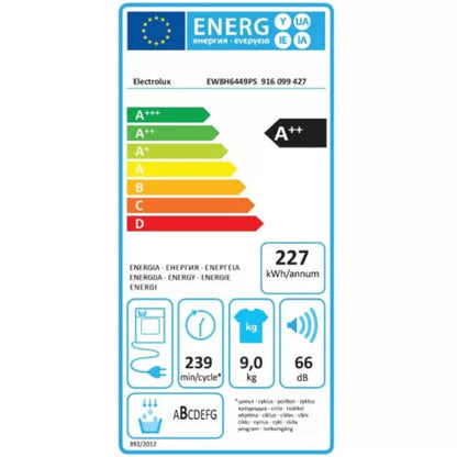 Sèche linge pompe à chaleur ELECTROLUX EW8H6449PS