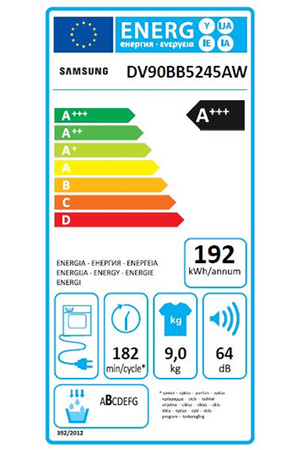 Sèche-linge SAMSUNG DV90BB5245AWS3