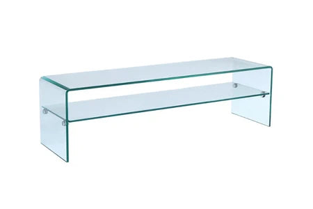 Ensemble table basse + meuble tv - verre trempé - séjour design stileos