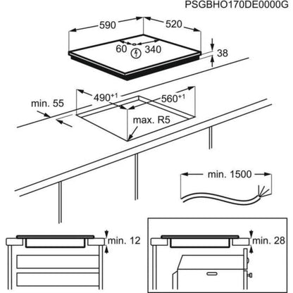 Table vitrocéramique ELECTROLUX BHV6232FOK