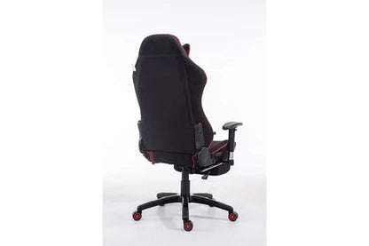 Fauteuil de bureau/gaming shift v2 en tissu , noir / rouge/avec repose-pieds