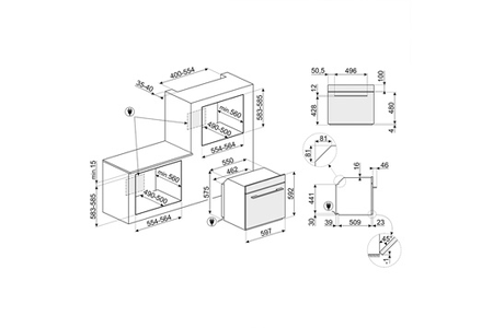 Micro-ondes combiné SMEG SO6102M2N