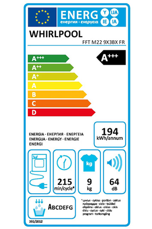 Sèche-Linge Whirlpool Fftm229x3bxfr