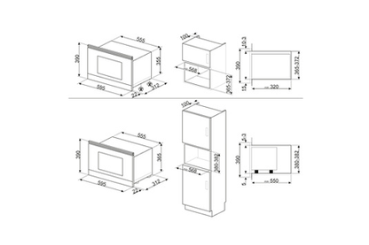 Micro- ondes + Gril SMEG MP322X1