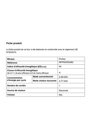 Four PROLINE MFP6500SSB/2