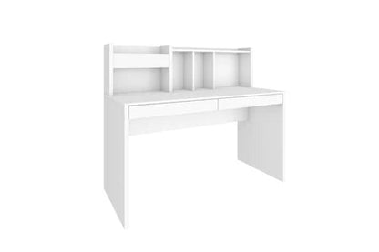 Bureau avec sur-meuble tacco blanc