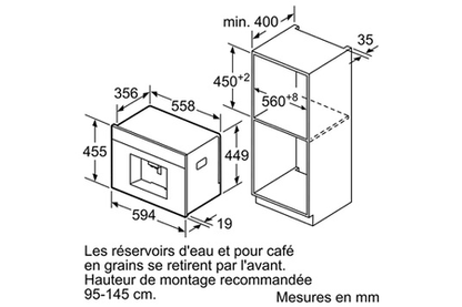 Machine à café encastrable SIEMENS CT636LEW1