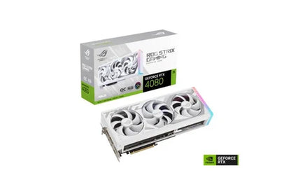 Carte Graphique Asus Carte Graphique Rog Strix Geforce Rtx 4080 90Yv0Ic4-M0Na00 16Go Gddr6X 2625Mhz Pci Express X4 Balnc