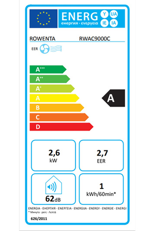 Climatiseur mobile ROWENTA RWAC9000C