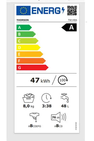 Lave-linge hublot THOMSON TW148A