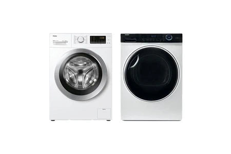 Lave-Linge Hublot Haier Pack Lave-Linge Frontal 10Kg 1200 Trs/Min + Sèche-Linge 10Kg Pompe À Chaleur