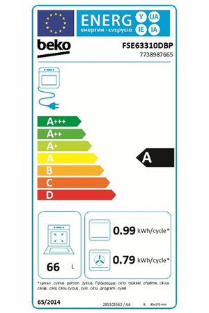 Cuisinière mixte BEKO FSE63310DBP