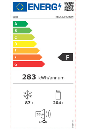 Refrigerateur Congelateur En Bas Beko Rcsa300k30wn