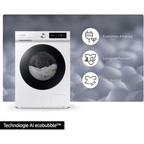 Lave linge hublot SAMSUNG BESPOKE AI WW11BB744DGW