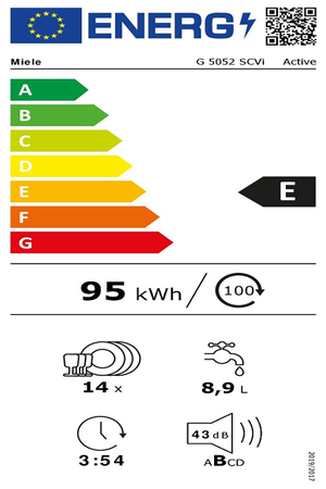 Lave-vaisselle MIELE G 5052 SCVI - ENCASTRABLE 60CM