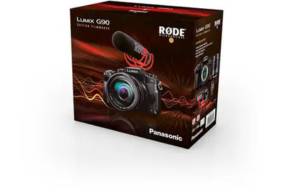 Appareil Photo Hybride Panasonic Pack Lumix G90 Noir + G Vario 12-60Mm F/3,5-5,6 + Micro Rode Videomic Go