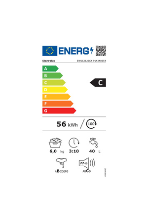 Lave-linge hublot ELECTROLUX EW6S3626CX SLIMCARE