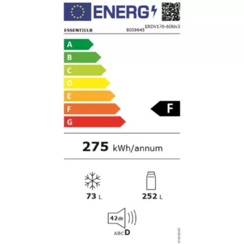 Réfrigérateur 2 portes ESSENTIELB ERDV170-60hiv3