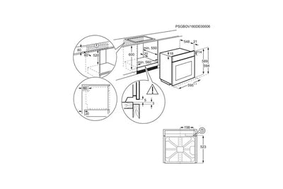 Four FAURE FOPEX5X1 - FOUR ÉLECTRIQUE ENCASTRABLE MULTIFONCTION - 72 L - PYROLYSE - A+ - PORTE FROIDE - INOX