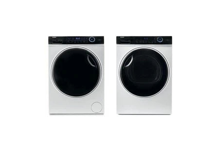 Lave-Linge Hublot Haier Pack Lave-Linge Frontal 12Kg 1400Trs/Min + Sèche-Linge 10 Kg Pompe À Chaleur