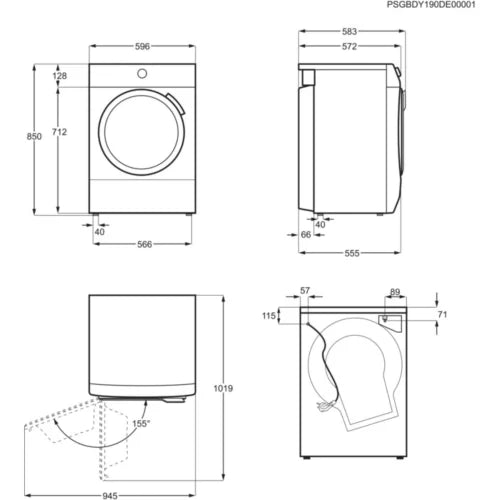 Sèche linge à condensation ELECTROLUX EW6C4735SC