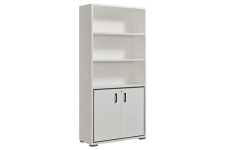 Modia - bureau 150cm + caisson h50cm + 4 meubles de rangements