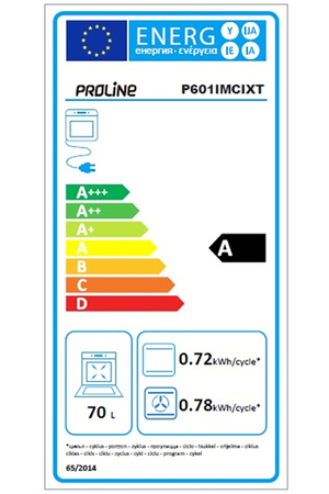 Cuisinière induction PROLINE P601IMCIXT