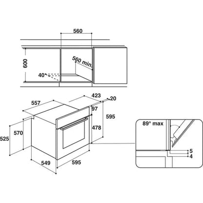 Four encastrable HOTPOINT FA2844PIX