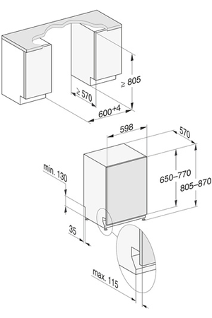 Lave-vaisselle MIELE G 5052 SCVI - ENCASTRABLE 60CM