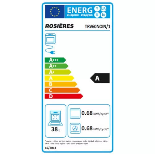 Lave vaisselle cuisson ROSIERES TRV60NOIN/1 TRIO vitro