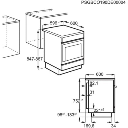 Cuisinière induction ELECTROLUX EKI64859BX