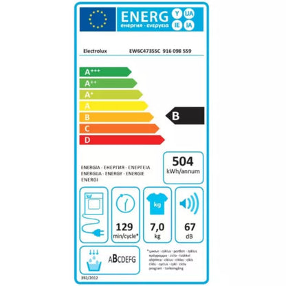 Sèche linge à condensation ELECTROLUX EW6C4735SC