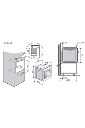 Four DE DIETRICH DOP8575X