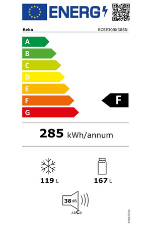 Refrigerateur Congelateur En Bas Beko Rcse300k30sn