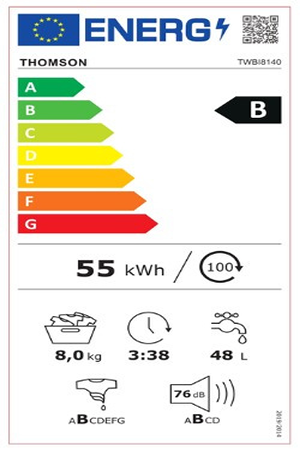 Lave-Linge Hublot Thomson Twbi8140