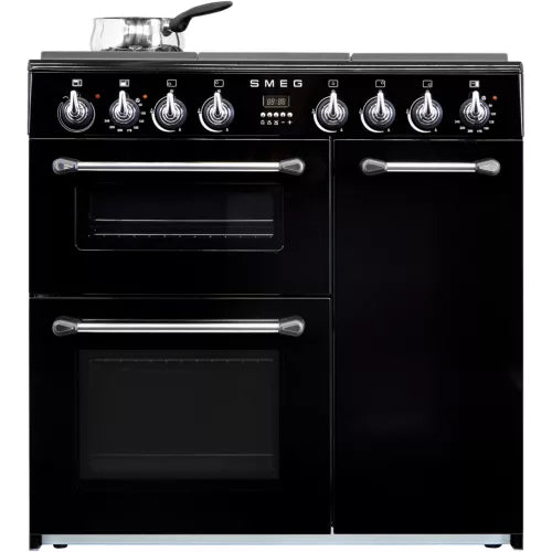 Piano de cuisson mixte SMEG BU93BL Noir