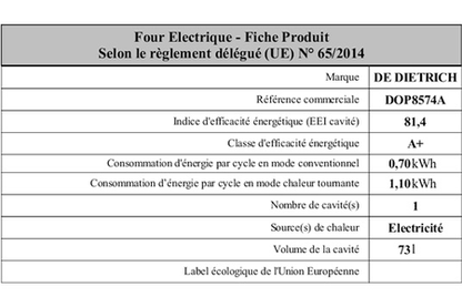 Four DE DIETRICH DOP8574A