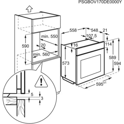 Four encastrable fonction vapeur AEG BSS575021M