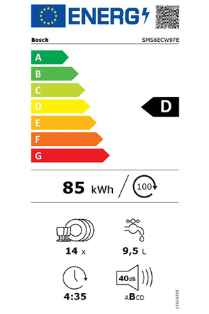 Lave-vaisselle BOSCH SERENITY SMS6ECW97E